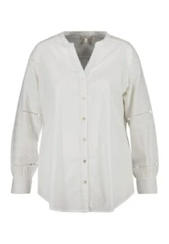 Met Borduursel - Overhemdblouse - White -Ms Mode 063bc91f560e4bbe822927e19ba5fc88