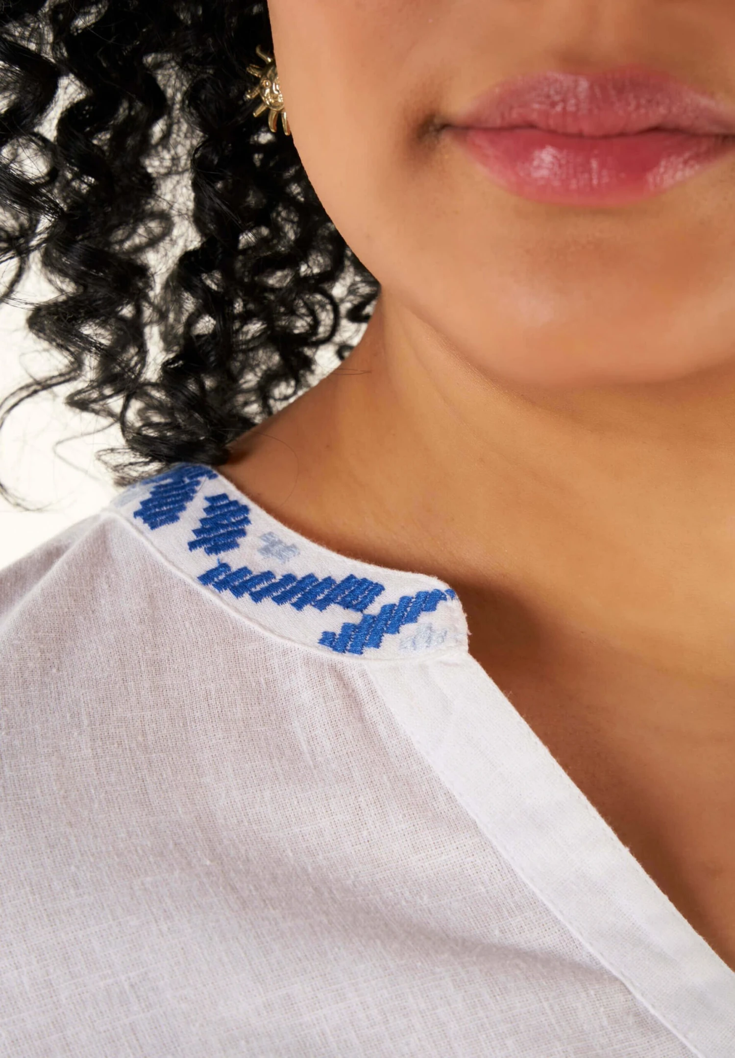 MET BORDUUR DETAILS - Blouse 6 MET BORDUUR DETAILS - Blouse - Afbeelding 4