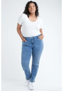 30 Inch - Straight Leg Jeans - Blue -Ms Mode 13e21ce0dfa847d8a6aa6dedf98f92a2