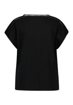 Met Korte Mouwen - T-Shirt Print - Black -Ms Mode 1a3da36a823e4263967e719bbc51ae65