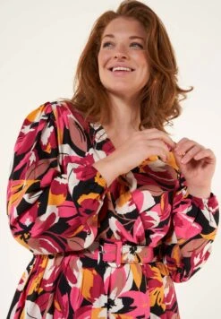 Jurk - Multi Pink -Ms Mode 1af1a5e2187341a180507f16265196bc