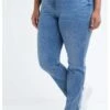 30 Inch - Straight Leg Jeans - Blue 2 30 Inch - Straight Leg Jeans - Blue -Ms Mode 1b065f8f0b5b4cdcac4a4dfaf6c8f5e9