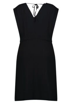 Met Houten Detail - Jurk - Black -Ms Mode 1e9cf1d0c3aa4eae8683e61818bfcd05