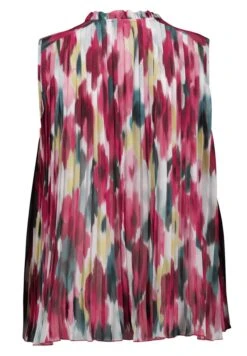 Mouwoze Met Plissé - Top - Multi Green -Ms Mode 20416530e33f43078e4b8f3891a7e26c
