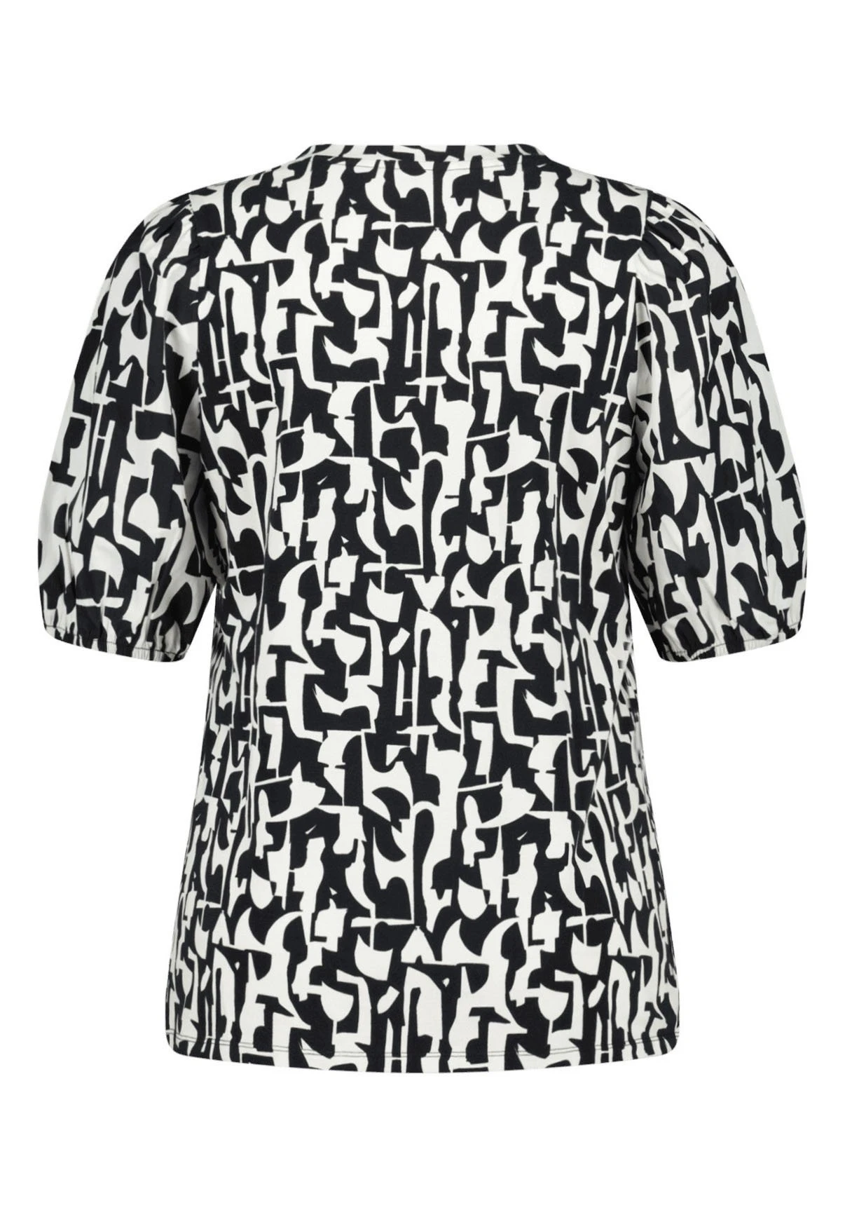 Met Grafisce Print - T-Shirt Print - Multi Black White 4 Met Grafisce Print - T-Shirt Print - Multi Black White - Afbeelding 2