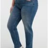 Rose - Straight Leg Jeans - Blue