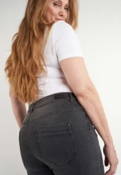 Iris - Slim Fit Jeans - Grey -Ms Mode 27c3b77dee734d059eb1d264f1137ddb