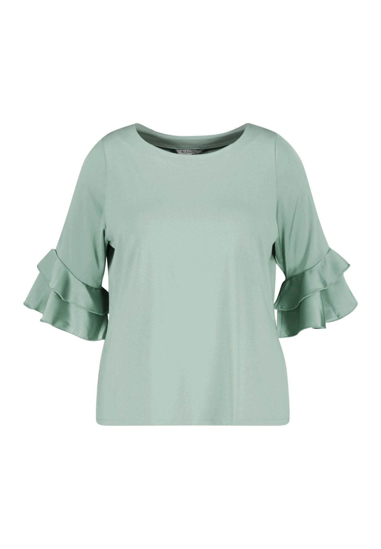 Met Volant Mouwtjes - Longsleeve - Light Mint 7 Met Volant Mouwtjes - Longsleeve - Light Mint - Afbeelding 5