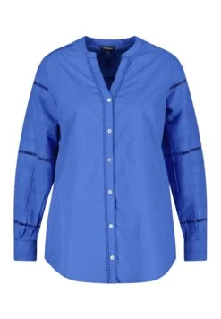 Met Borduursel - Overhemdblouse - Blue 14 Met Borduursel - Overhemdblouse - Blue -Ms Mode 317f0eff9c1e44ecb5ddfa7719aba8e0