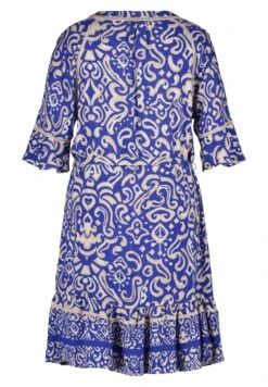 Met Paisley Print - Jurk - Multi/Aqua -Ms Mode 4db13ebd3b07492cb2aef6a8b585be88