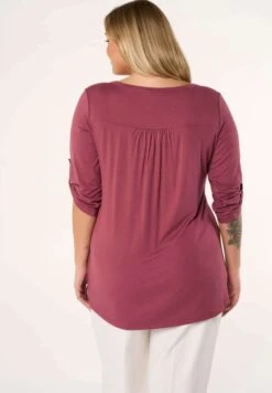 Met Plooidetails - Blouse - Mauve 10 Met Plooidetails - Blouse - Mauve -Ms Mode 60100479a14641a793539881fda3c921