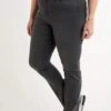 Straight Leg Jeans - Grey 2 Straight Leg Jeans - Grey -Ms Mode 63896e9e6c3b41f19162f568ac8344e9