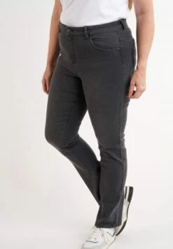 Straight Leg Jeans - Grey