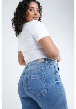 30 Inch - Straight Leg Jeans - Blue -Ms Mode 6c5e0c5ca5ea43ca8c714ad591c3c69f