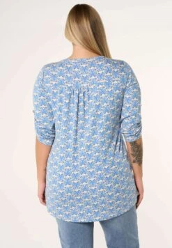 E-Fabiola Print - Blouse - Multi Blue -Ms Mode 7000222478864974abf1776ec77acecc