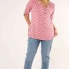 E-Fabiola Print - Blouse - Multi Pink