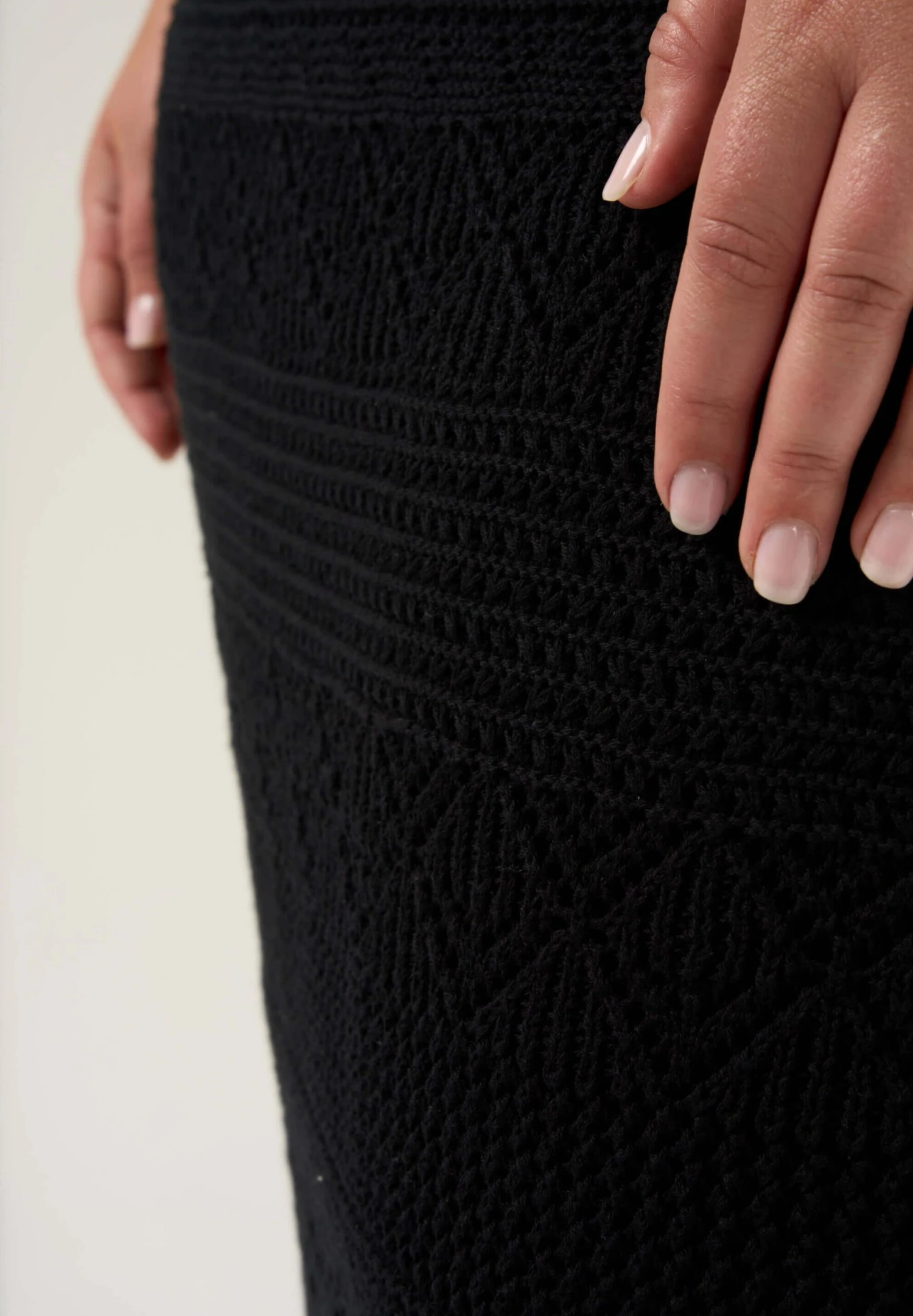 Gebreide Jurk - Black 6 Gebreide Jurk - Black - Afbeelding 4