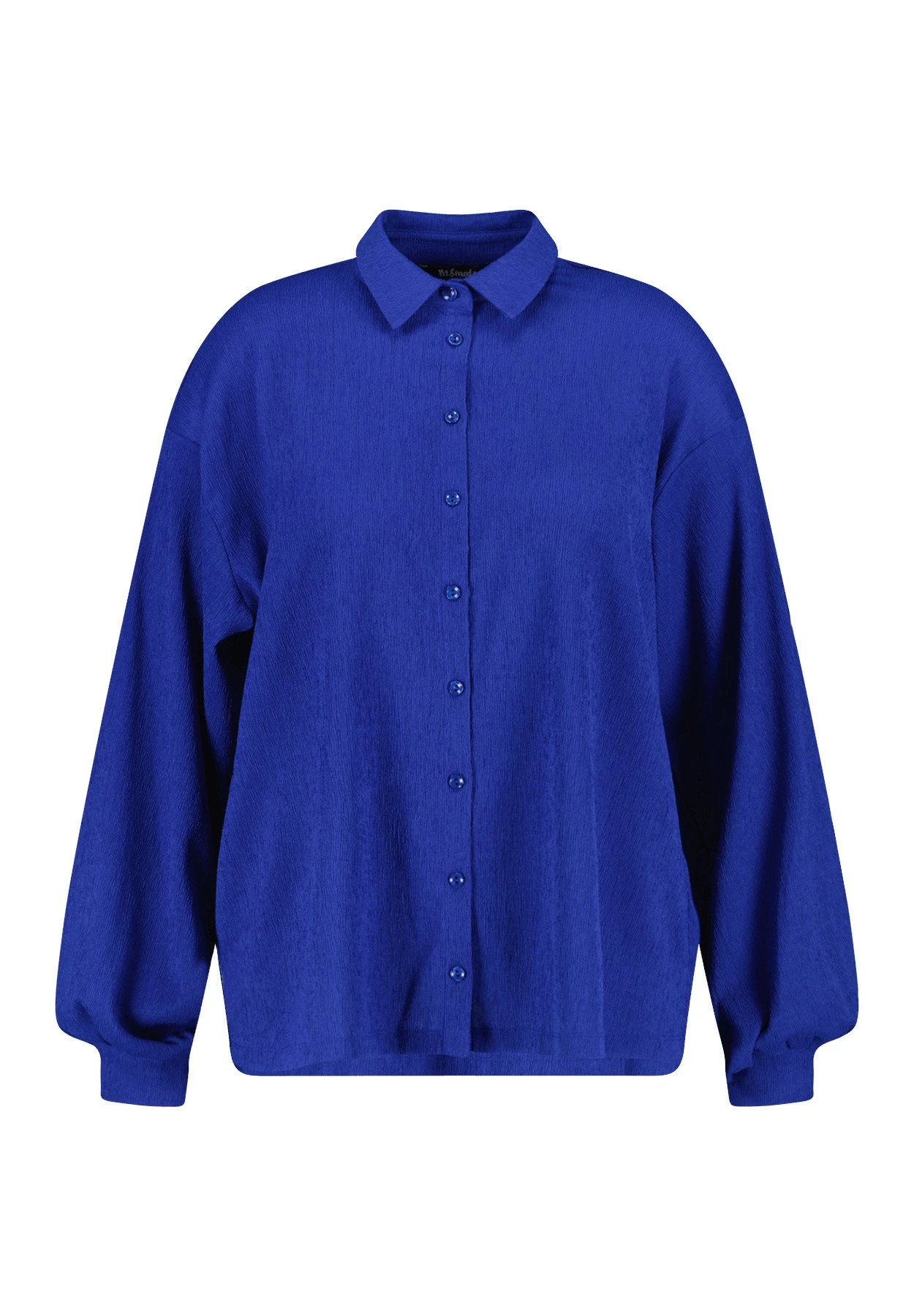 Ruimvallende- Overhemdblouse - Cobalt Blue 8 Ruimvallende- Overhemdblouse - Cobalt Blue - Afbeelding 6