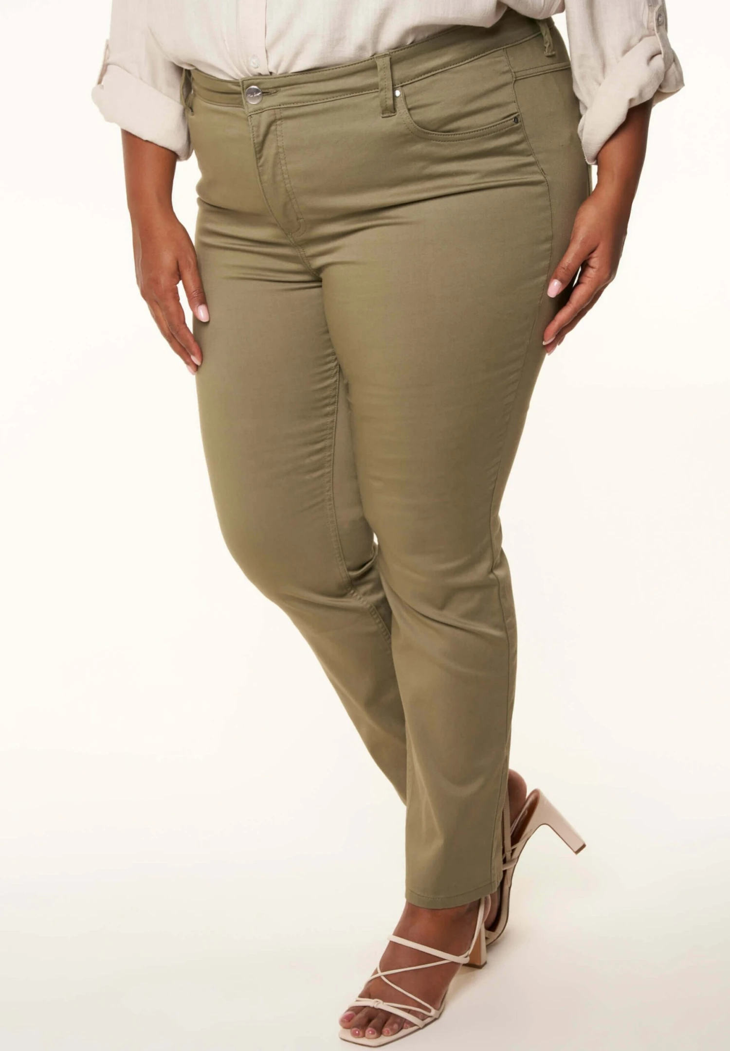 Slim Fit Jeans - Khaki 3 Slim Fit Jeans - Khaki