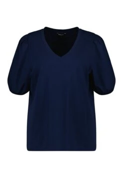 Met Pofmouwen - Blouse - Navy Blue 14 Met Pofmouwen - Blouse - Navy Blue -Ms Mode 954099b1dcc74244b5ad71ff036dc98f