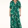 Maxi Met Gedraaide Detail - Maxi-Jurk - Multi Green 1 Maxi Met Gedraaide Detail - Maxi-Jurk - Multi Green -Ms Mode 9d80de23db324e56ad675296c8e429ea