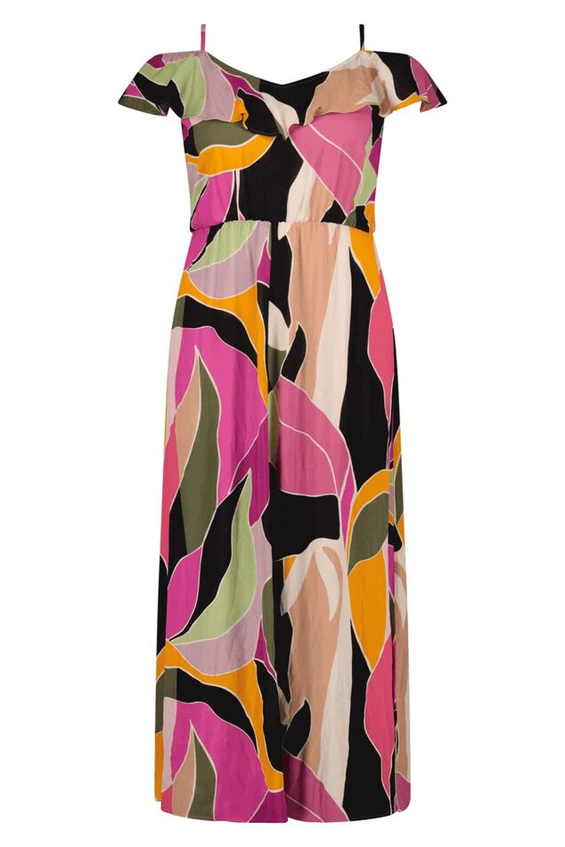 Maxi Jurk Met Cold Shoulders 4 Maxi Jurk Met Cold Shoulders - Afbeelding 2
