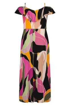 Maxi Jurk Met Cold Shoulders 10 Maxi Jurk Met Cold Shoulders -Ms Mode D15236510 5