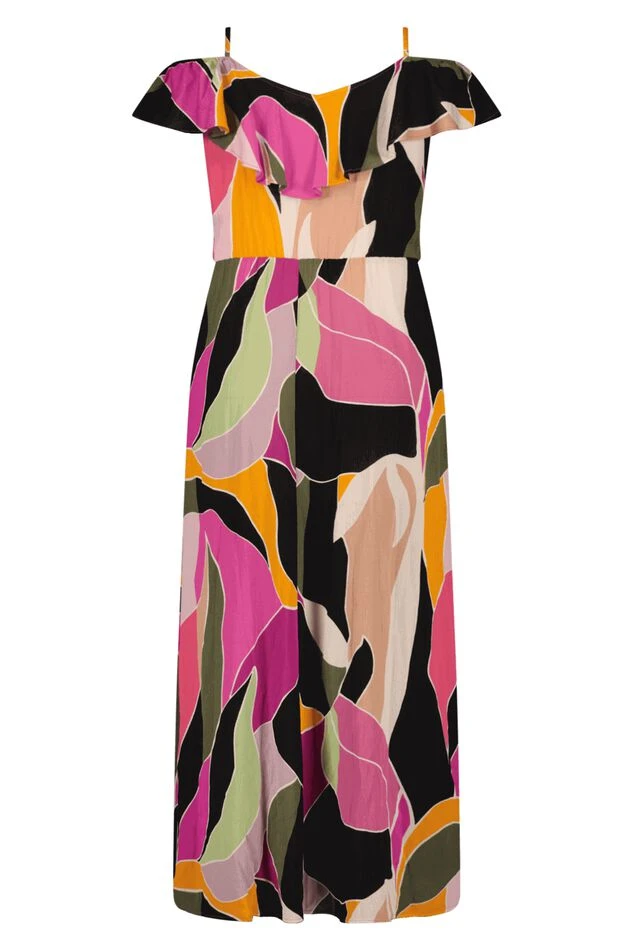Maxi Jurk Met Cold Shoulders 5 Maxi Jurk Met Cold Shoulders - Afbeelding 3