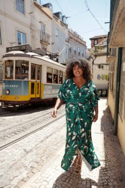 Maxi Jurk Met Gedraaide Detail