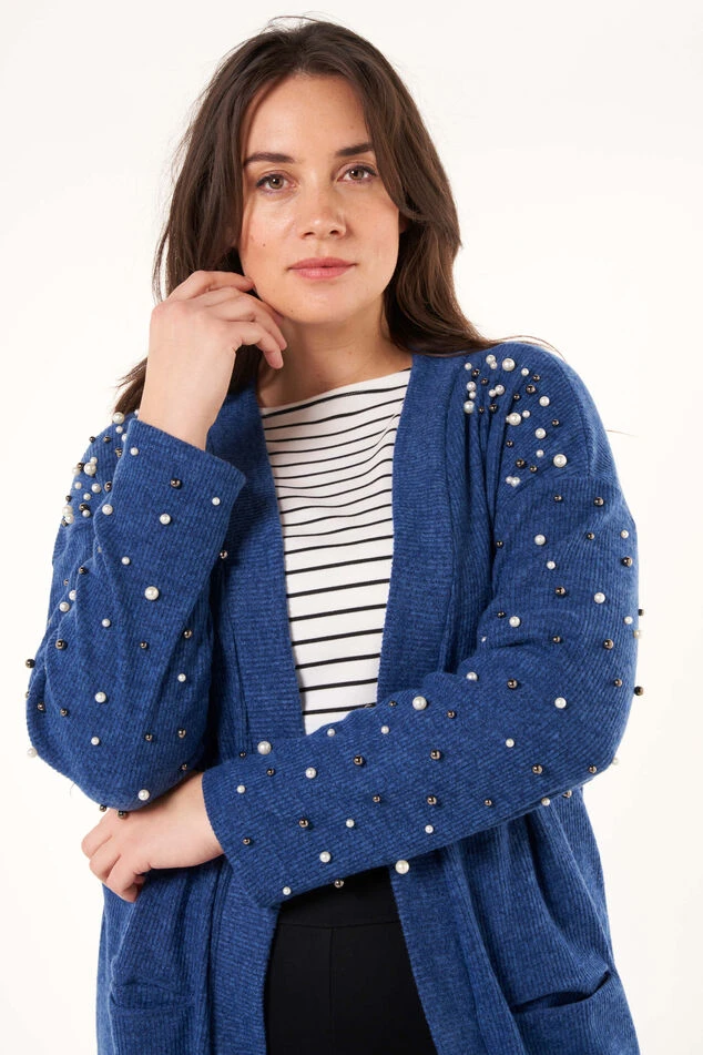 Openvallend Vest Met Parels 7 Openvallend Vest Met Parels - Afbeelding 5