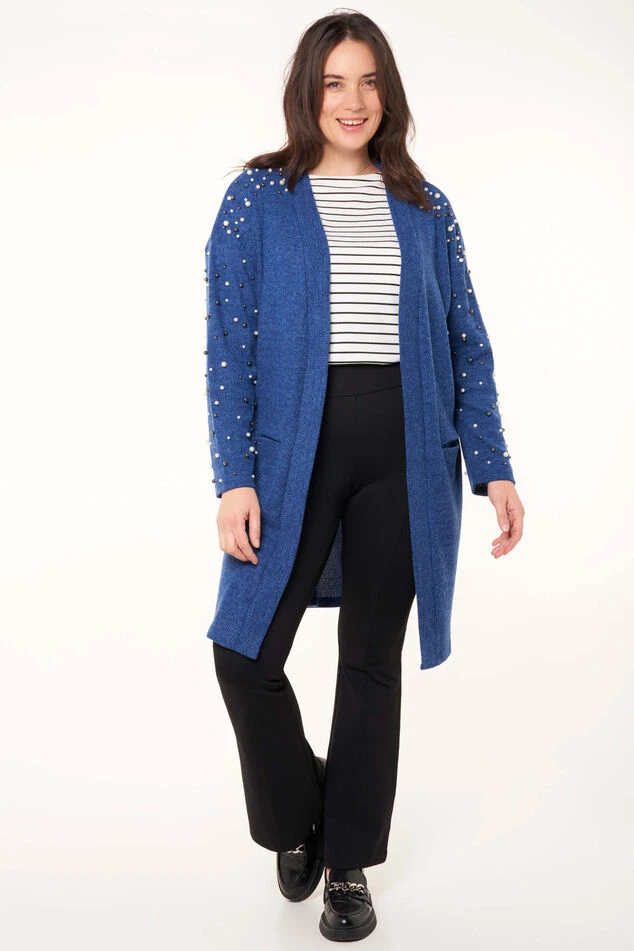 Openvallend Vest Met Parels 3 Openvallend Vest Met Parels