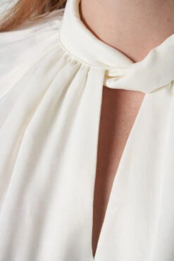 Blouse Met Satijnen Look 13 Blouse Met Satijnen Look -Ms Mode K20037010 11