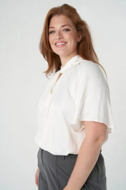 Blouse Met Satijnen Look