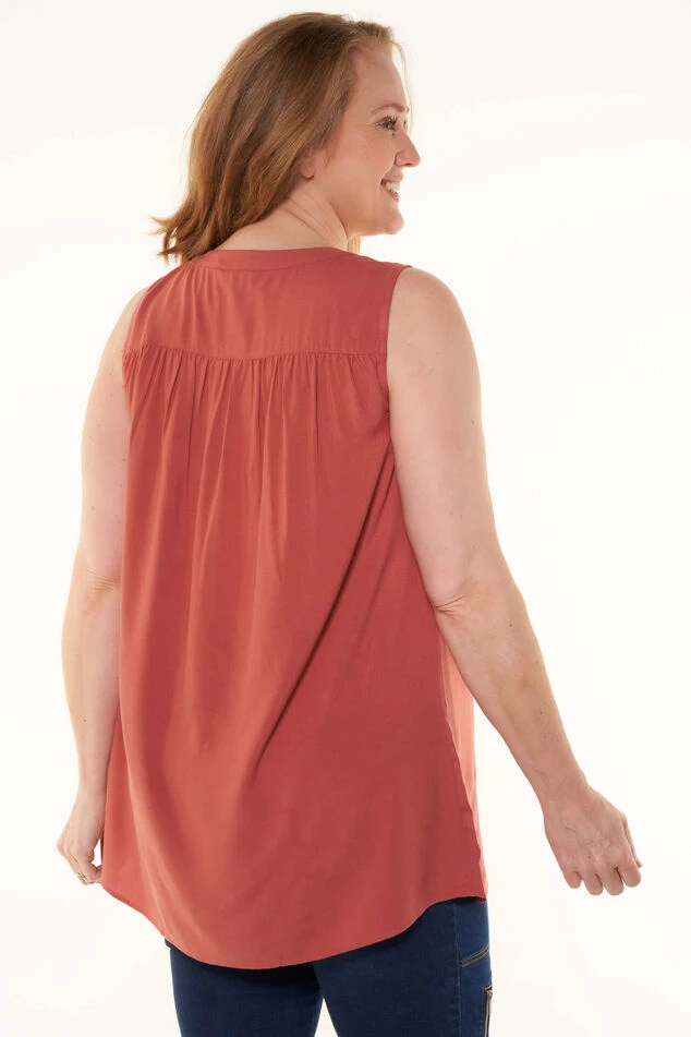 Mouwloze Blouse 6 Mouwloze Blouse - Afbeelding 4