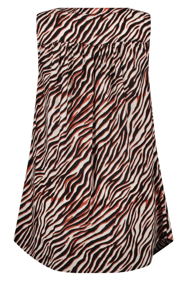 Mouwloze Blouse Met Print 5 Mouwloze Blouse Met Print - Afbeelding 3