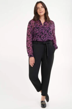 Broek Met Ceintuur 13 Broek Met Ceintuur -Ms Mode M11167012 12