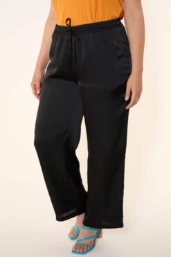 Broek Met Satijnen Look 15 Broek Met Satijnen Look -Ms Mode M11203012 13