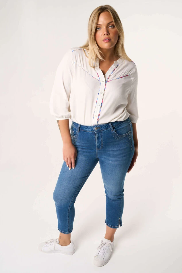 Capri Broek Met Steentjes 3 Capri Broek Met Steentjes