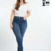 Skinny Leg High Waist Jeans CHERRY 2 Skinny Leg High Waist Jeans CHERRY -Ms Mode M98001007 9