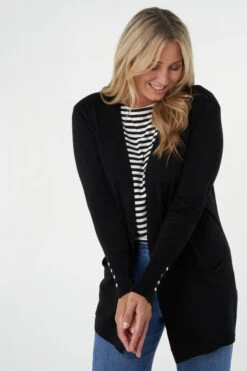 Gebreid Vest Met Zakken 14 Gebreid Vest Met Zakken -Ms Mode N40051012 12