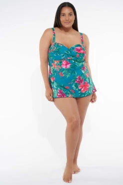 Bandeau Tankini Met Print -Ms Mode R80021005 12