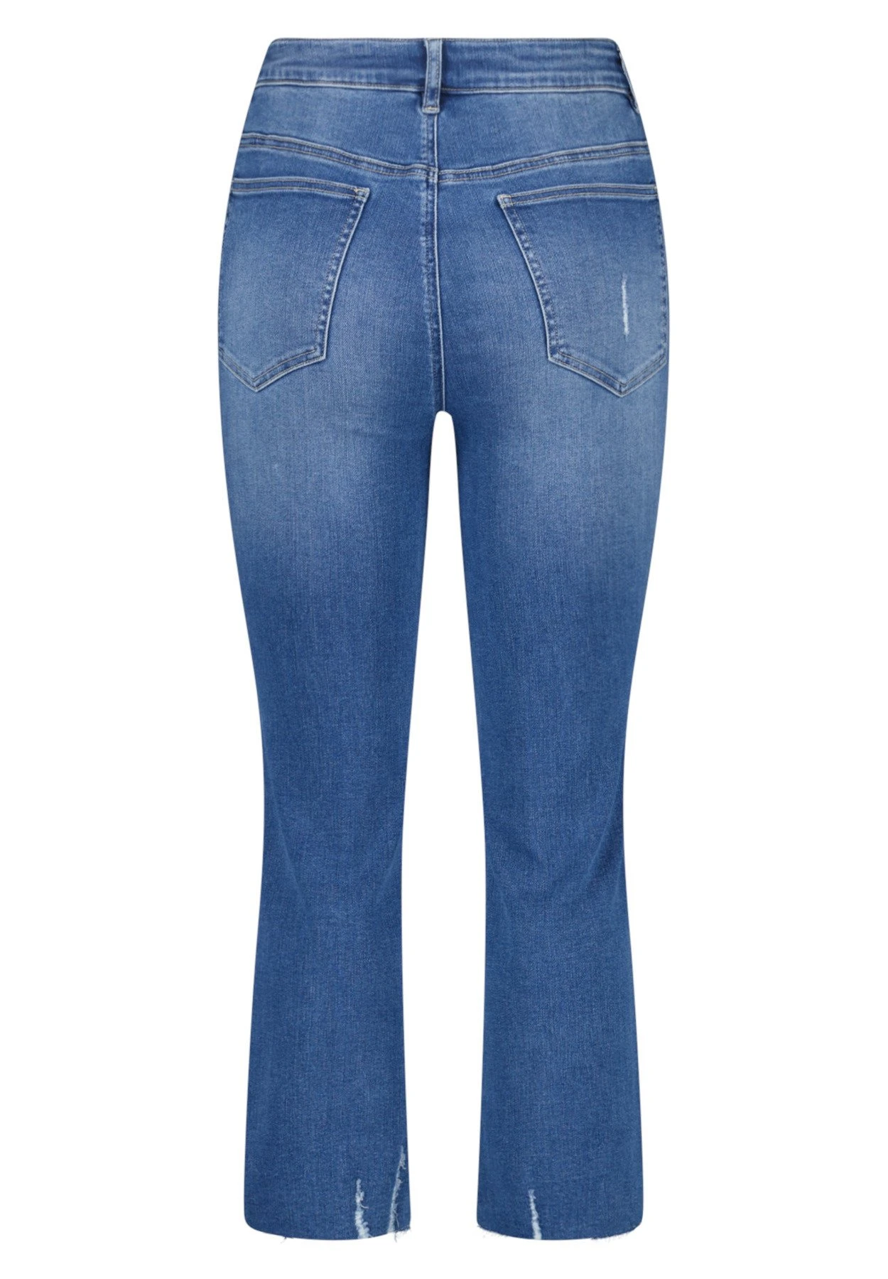 Met Destroyed Details - Bootcut Jeans - Blue 9 Met Destroyed Details - Bootcut Jeans - Blue - Afbeelding 7