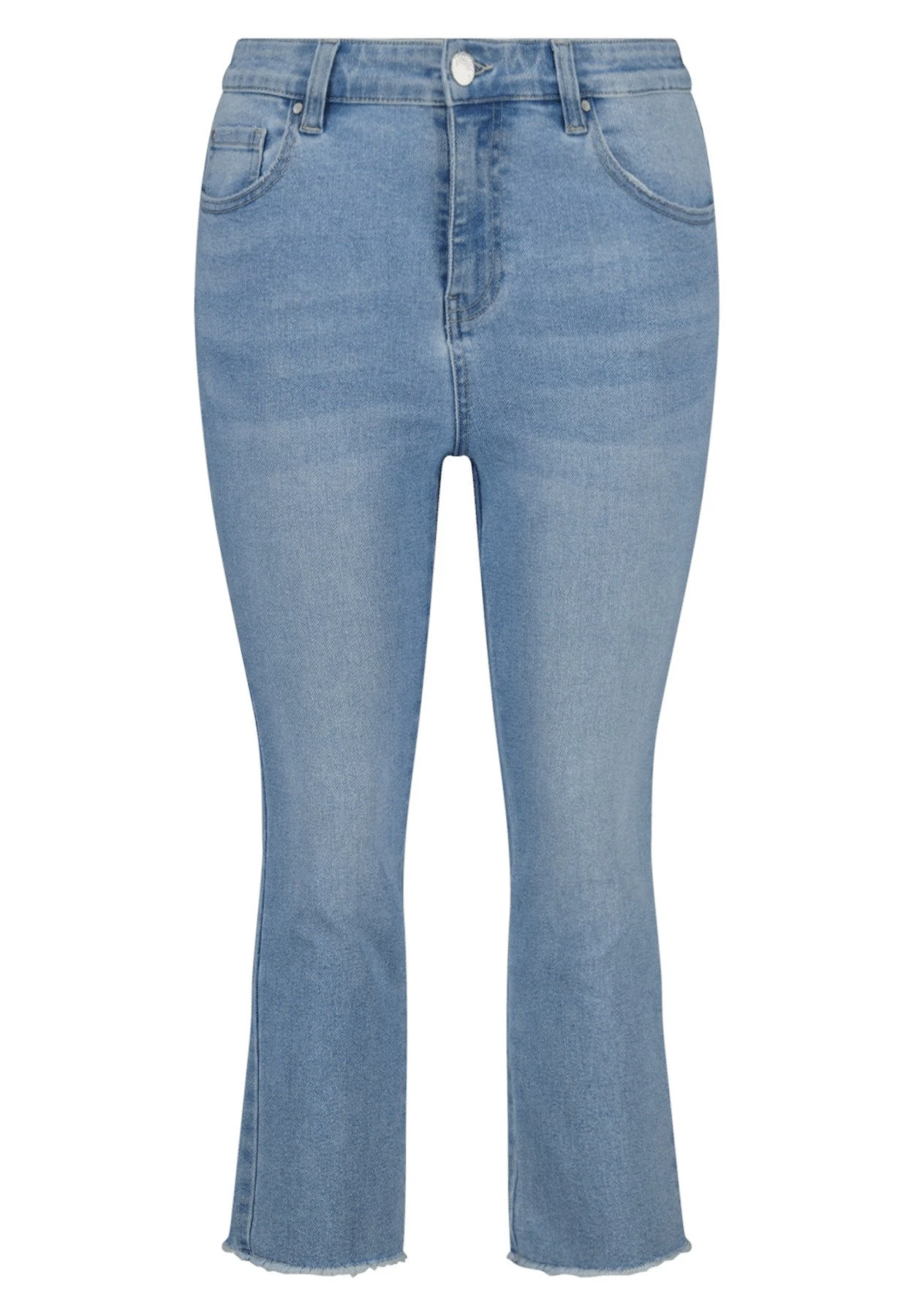 Cropped - Slim Fit Jeans - Blue 7 Cropped - Slim Fit Jeans - Blue - Afbeelding 5