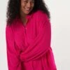 Ruimvallende- Overhemdblouse - Bright Pink -Ms Mode b0d726408d4741028bc58a9f29c6ab98