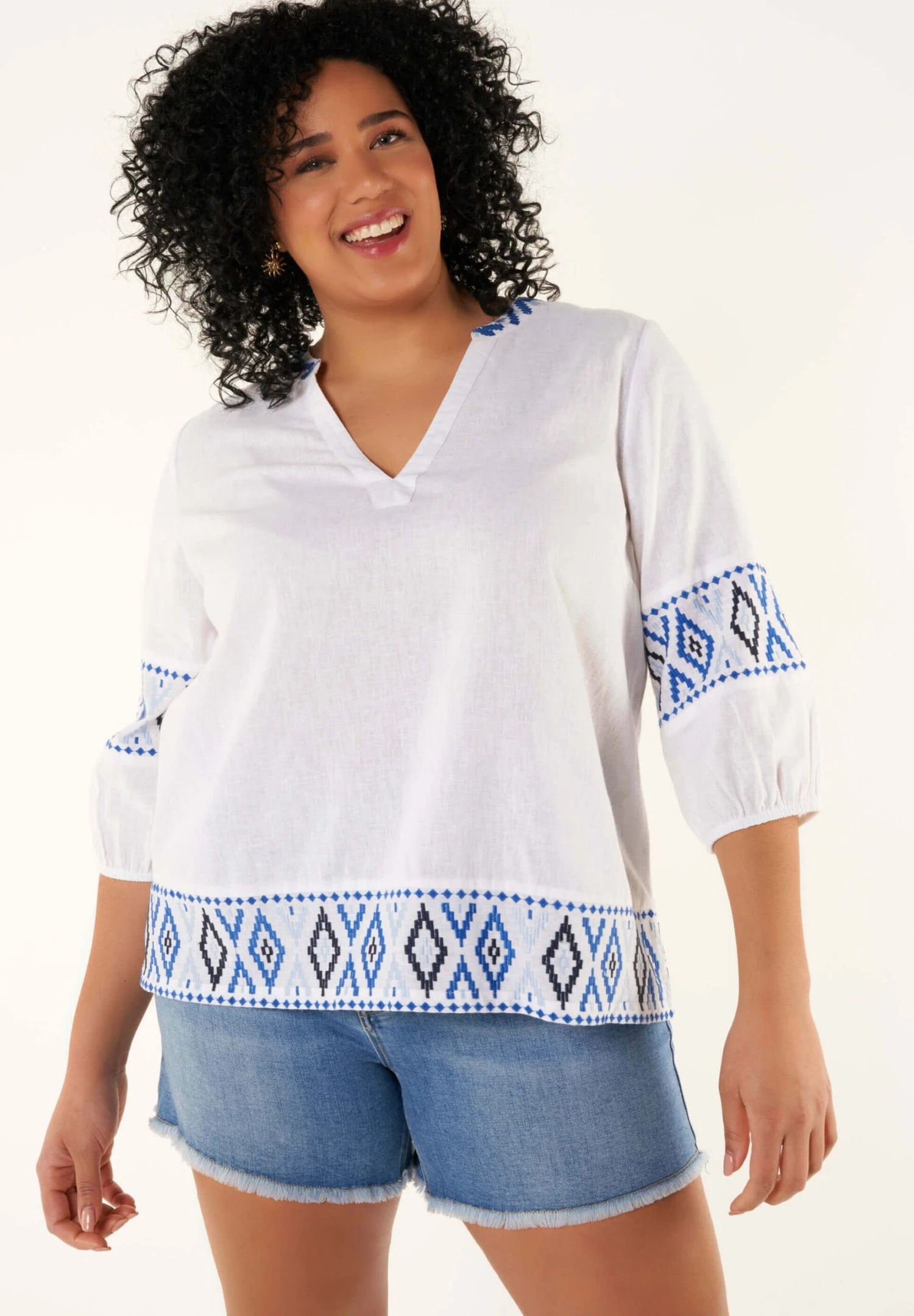 MET BORDUUR DETAILS - Blouse 3 MET BORDUUR DETAILS - Blouse