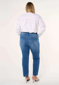 Met Destroyed Details - Bootcut Jeans - Blue 11 Met Destroyed Details - Bootcut Jeans - Blue -Ms Mode b7dba0c8dd6841ddaeb0b94b68f4bb2f