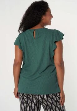 Met Korte Mouwen - Blouse - Mint -Ms Mode c393b6503d2043f3b0ab76ab69713967