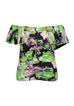 Crop Met Bloemenprint - Blouse - Multi Pink 14 Crop Met Bloemenprint - Blouse - Multi Pink -Ms Mode c547c24659ca4cb8acb7923785923006