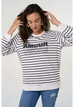 Met Tekst - Trui - Multi Blue -Ms Mode cd596786b9b94df2a00283e55858688e