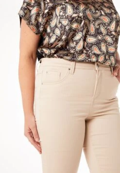 Slim Fit Jeans - Licht Zand -Ms Mode cef6f2173c8744ceb3a12b10c3af6ece